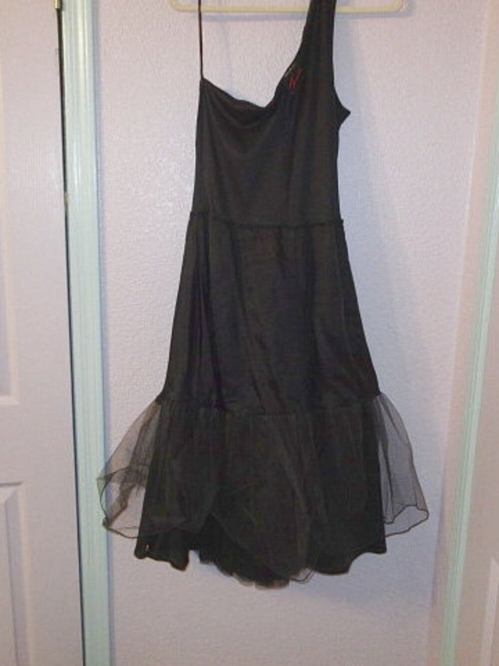 Vtg 90s Y2K Torrid Glitter Tulle Dress Size 14 Iridescent Midi Whimsigoth Fairy - Picture 13 of 13